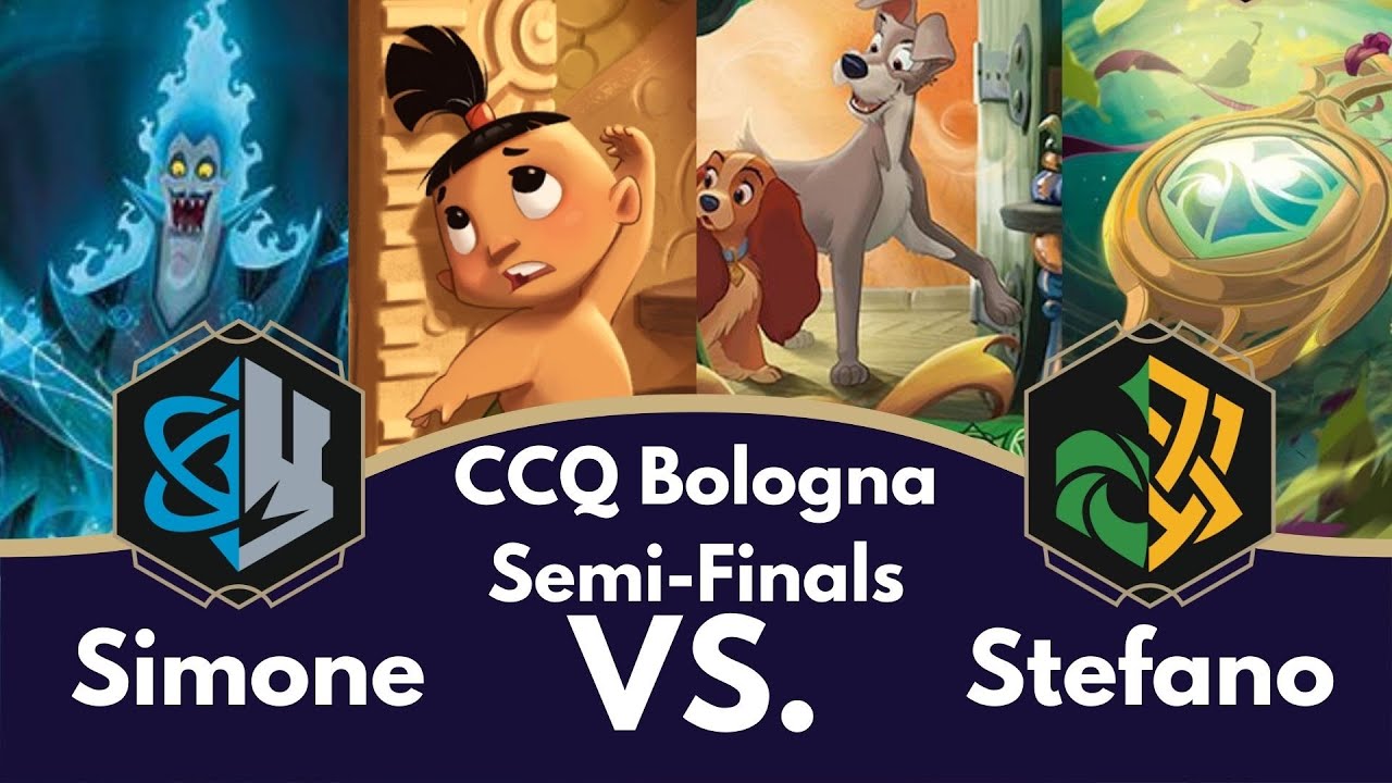 Disney Lorcana Bologna CCQ Semifinal Gameplay | Sapphire Steel vs Dogs