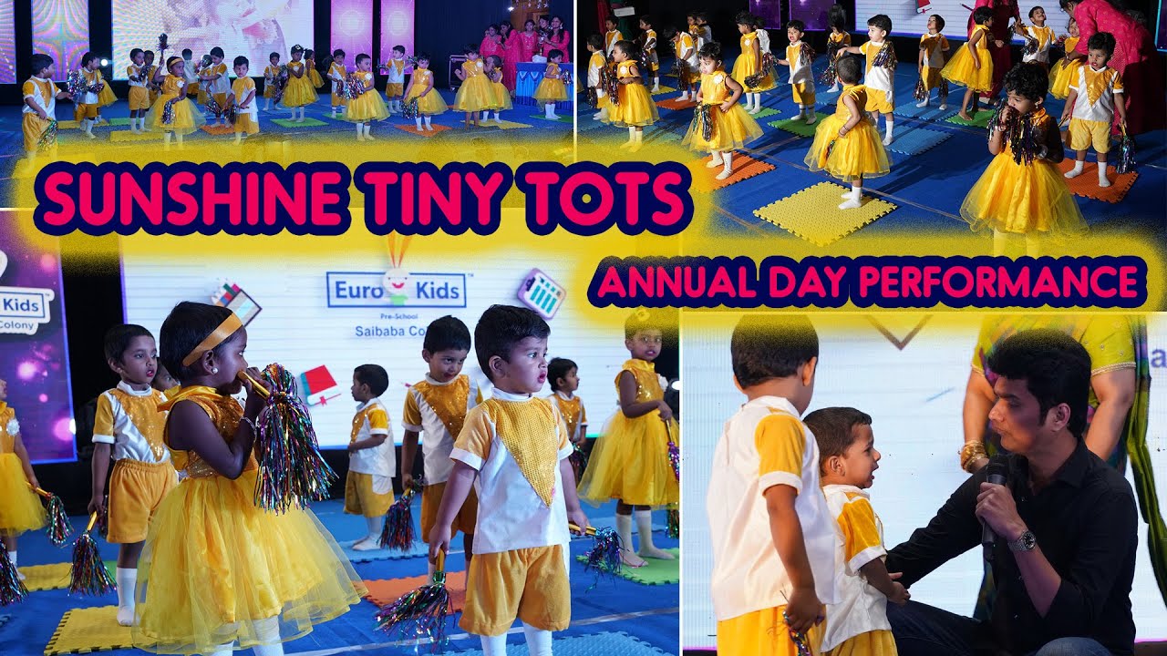 Sunshine Tiny Tots Performance in Annual Day. Eurokids Preschool Saibaba Colony