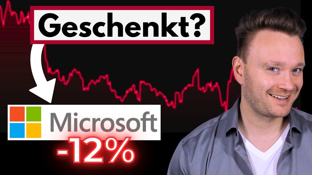 Microsoft Aktie CRASHT 12%: Das sind klare Kauf-Kurse!