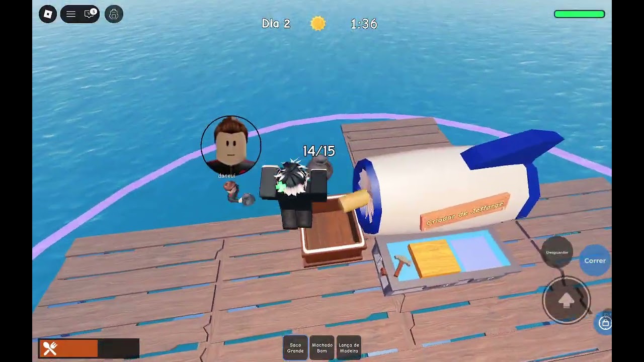 JOGANDO RAFT 101 COM MEUS AMIGOS