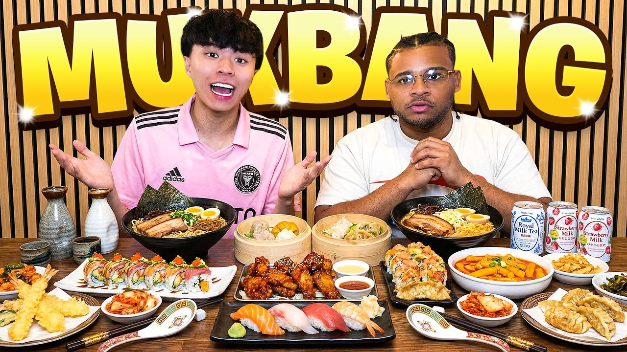 Fanum & Ray Asian Food MUKBANG!😂