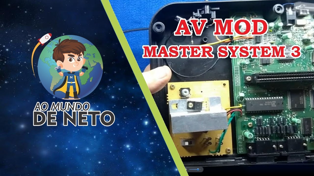COMO FAZER AV MOD MASTER SYSTEM 3?