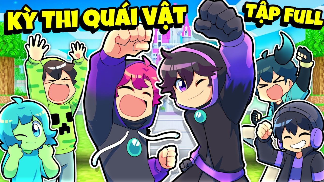HIHA ENDERMAN CHIẾN THẮNG CUỘC THI QUÁI VẬT TRONG MINECRAFT*KỲ THI QUÁI VẬT TẬP FULL 😱🤩