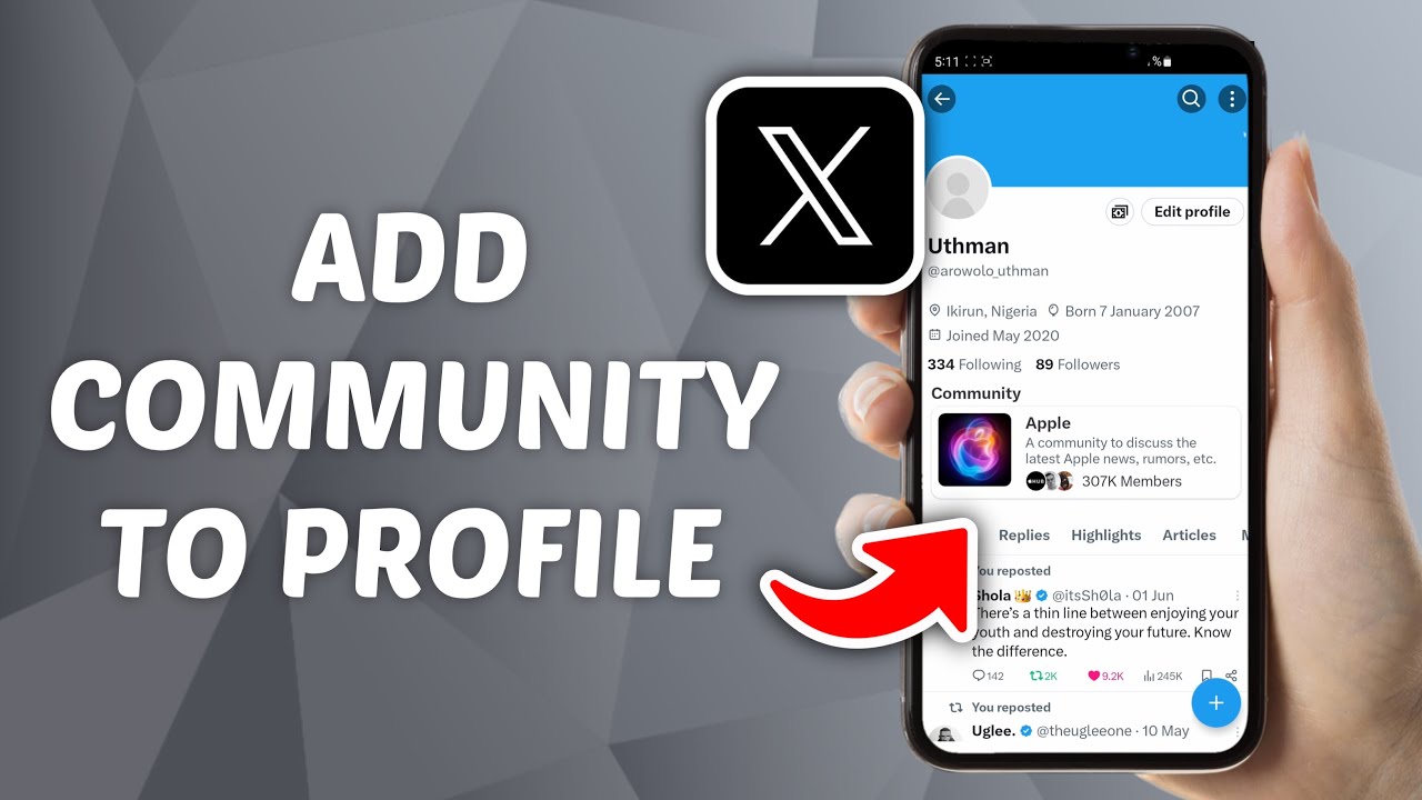 How to Add A Community on X (Twitter) Profile