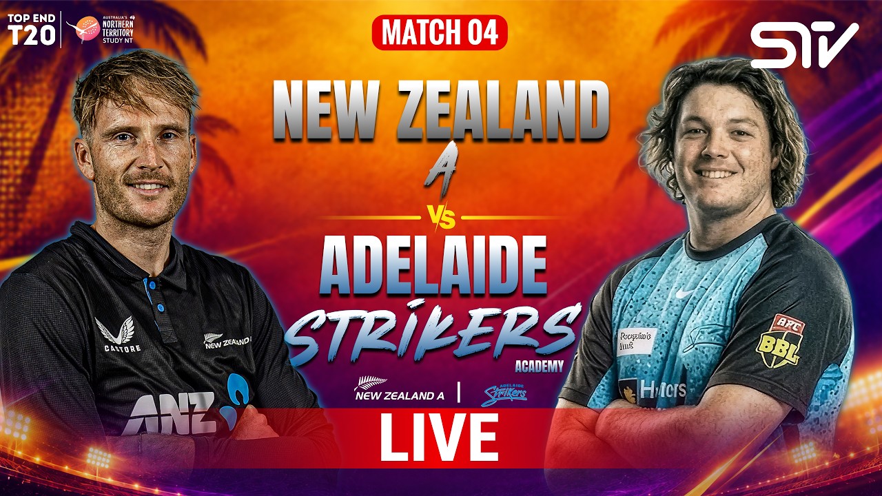LIVE | New Zealand vs Strikers | Match 4 | TIO Stadium | Top End T20 Series 2026 | ZP1H