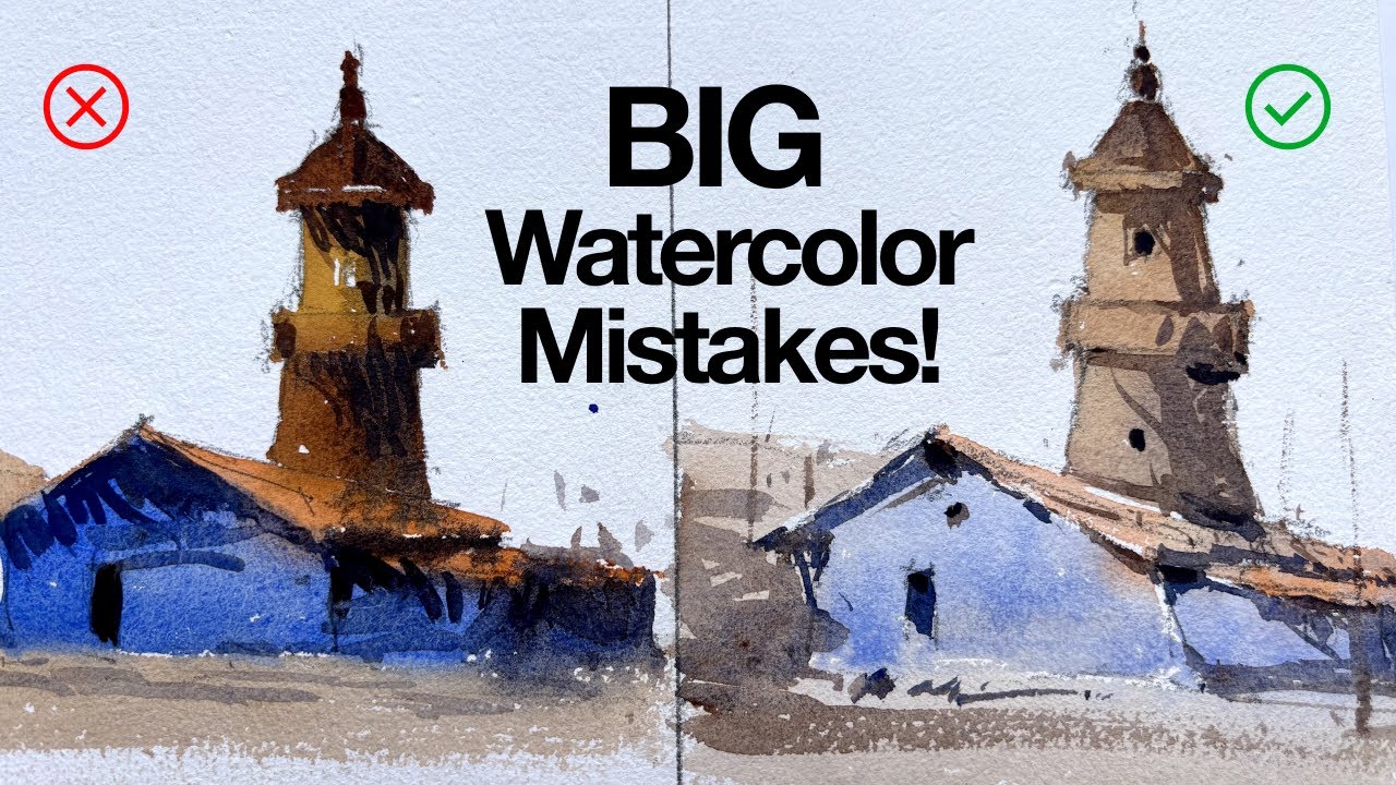 I See These Big Mistakes Among All Watercolor Beginners, Let's Fix It!