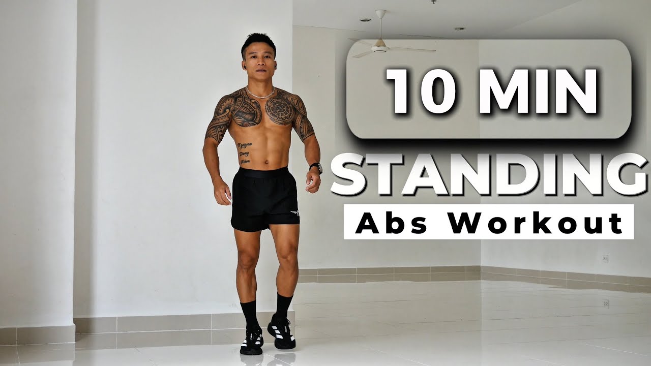 🔥KILLER ABS STANDING WORKOUT  🔥- No Equipment | No Repeats 