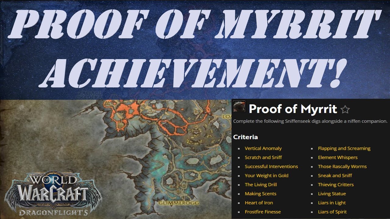 Proof of Myrrit! Wow Achievement Exploration Dragon Isles
