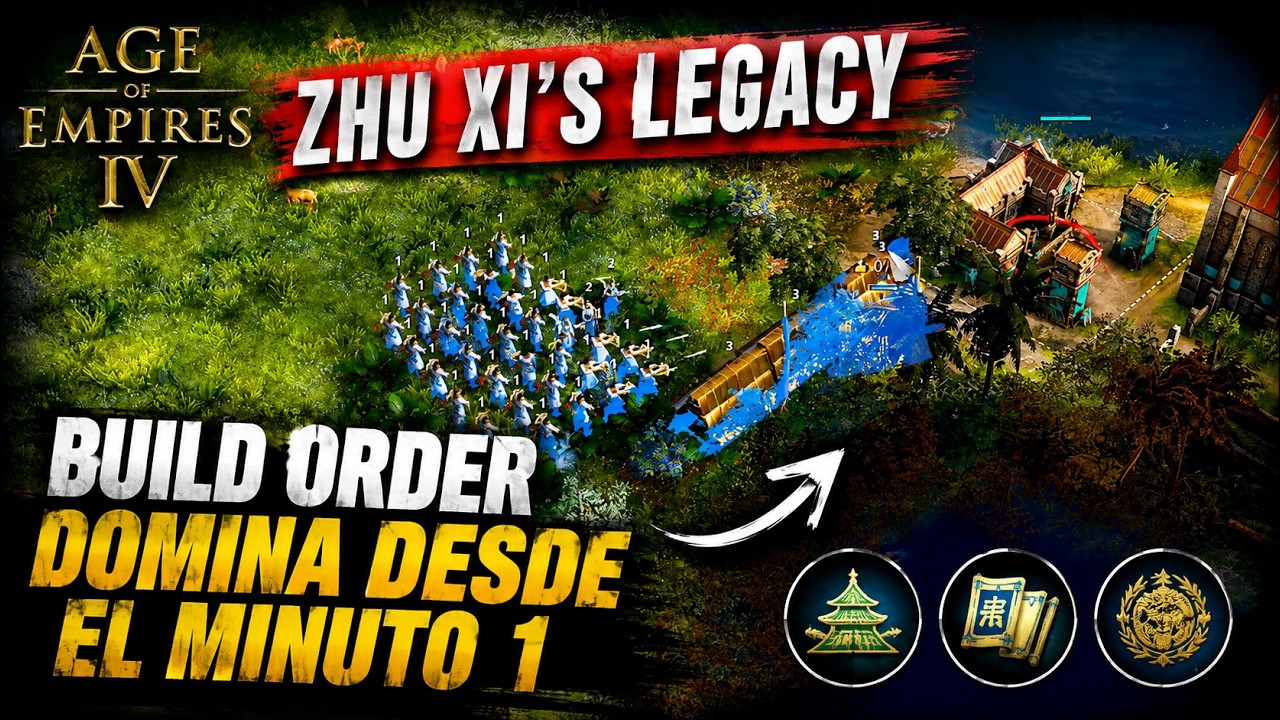&iexcl;ESTE BUILD ORDER DE ZHU XI ES UNA LOCURA! | Age of Empires 4