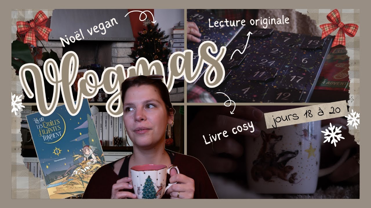 Livre Cosy et Noël Vegan l Vlogmas 18 à 20