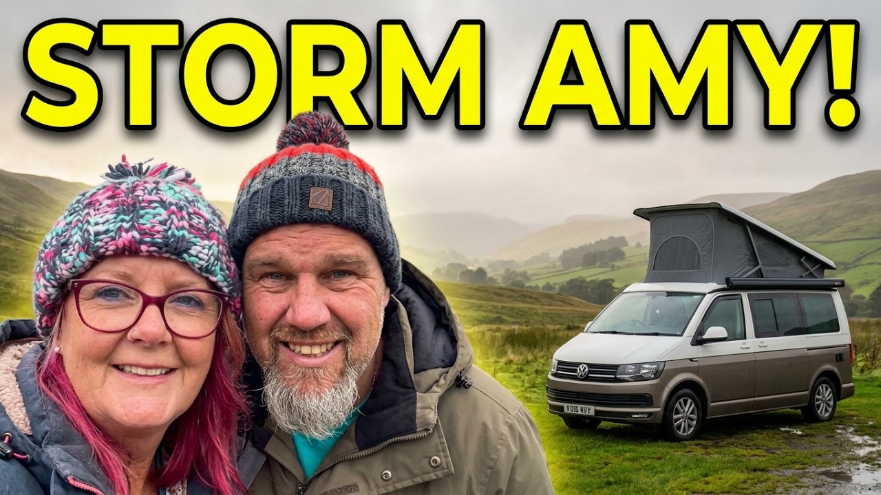 YORKSHIRE POP TOP weekend campout at The Dalesbridge but we didn’t expect storm AMY!