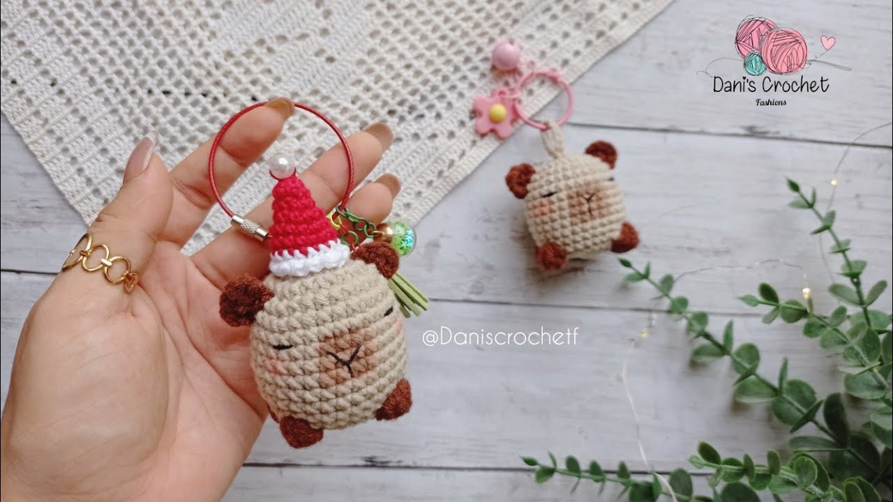 NUEVO PATRÓN de llavero de | CAPIBARA a crochet| fácil y rápido ✅