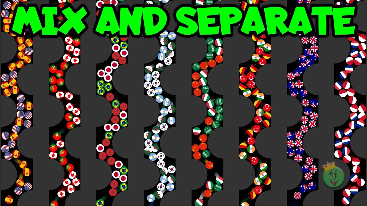 Mix and Separate - The Epic Countries Marble Race