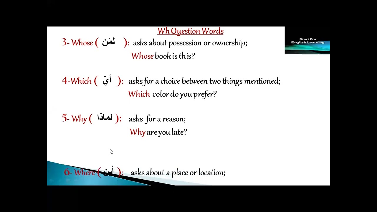 WH question making