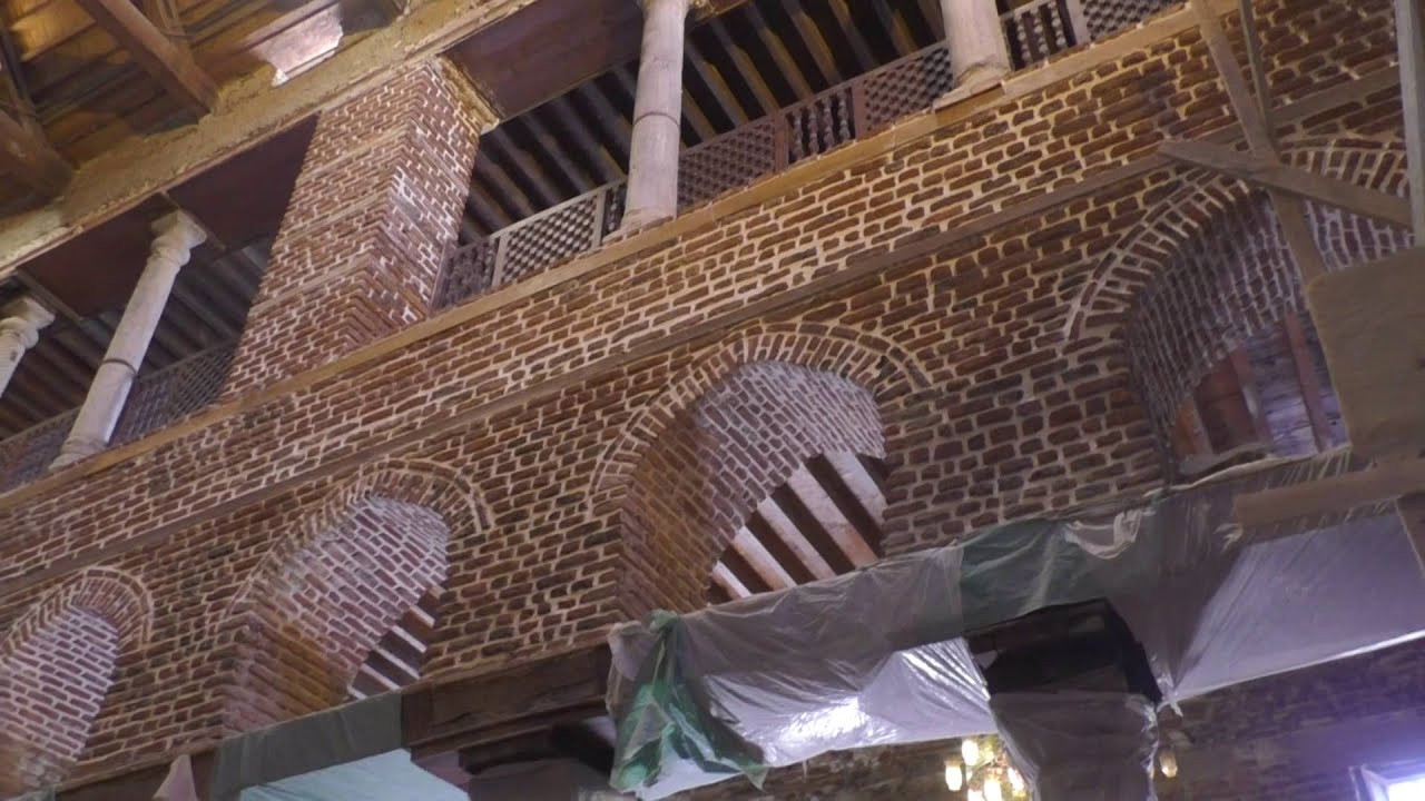 The way to and inside the Abo Serga church in Old Cairo