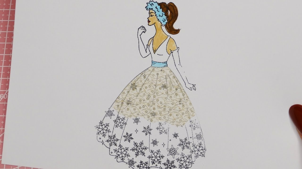 Designing Clothes with Washi Tape | Fashion Design Dress