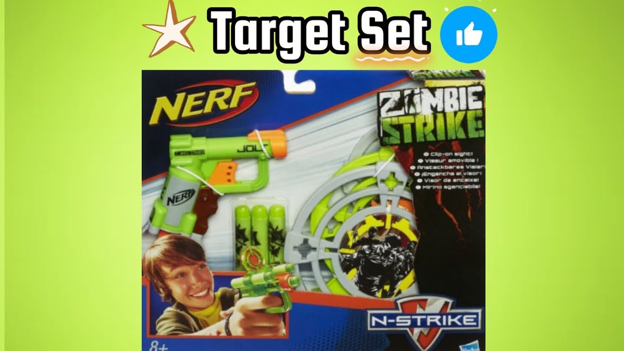 Hasbro Nerf N-Strike Zombie Strike Target Set обзор на набор 