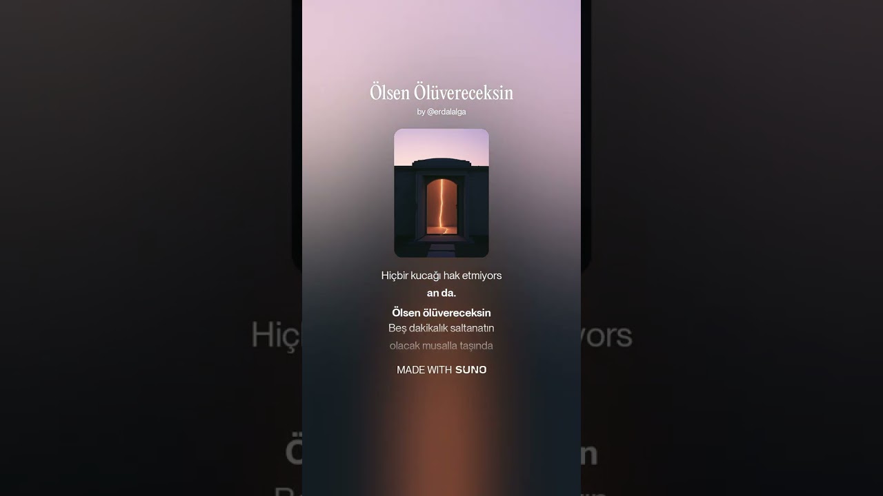 Ölsen Ölüvereceksin (Şiirden Şarkılar)
