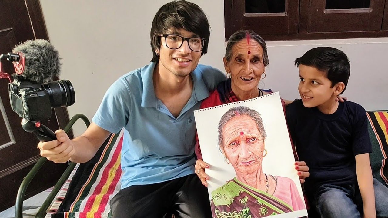She Loved her portrait ❤️ So Happy