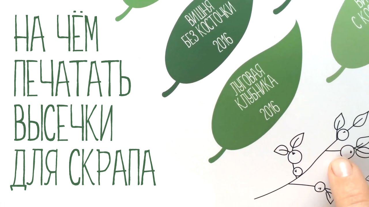Бумага для печати скрапбукинга - На чём печатать высечки?