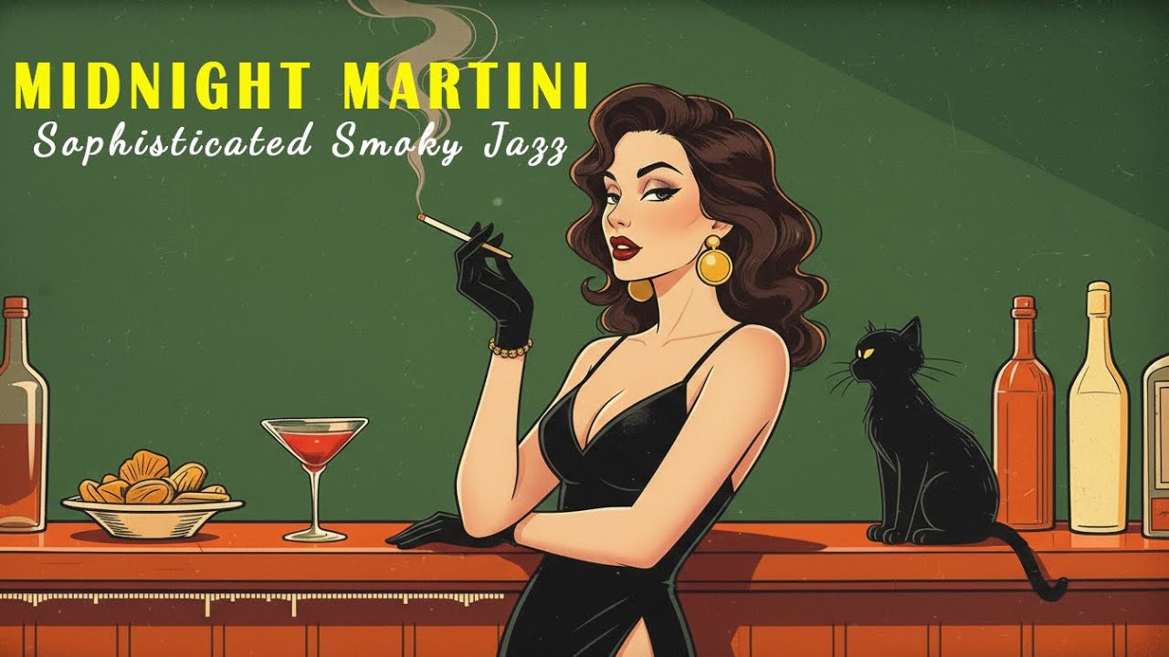 Sipping a Midnight Martini in a Noir Jazz Bar While the City Sleeps (Sophisticated Jazz)