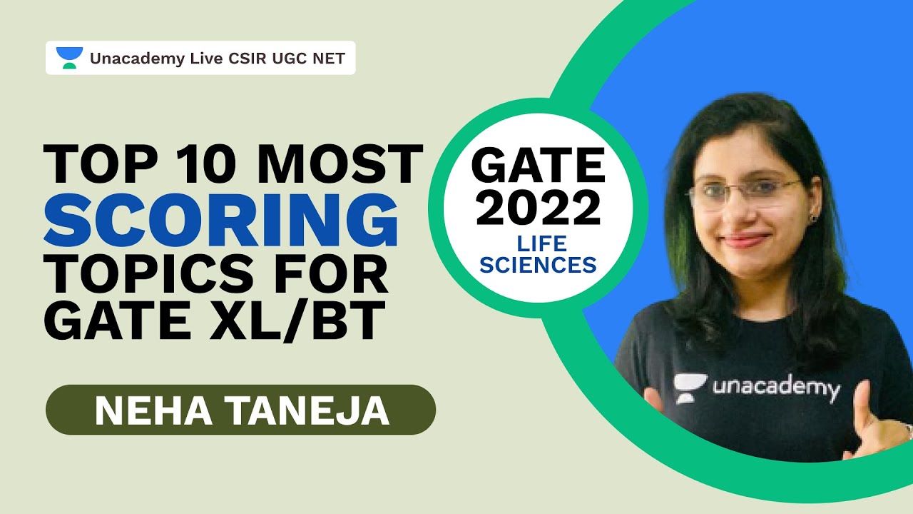 Top 10 Most scoring Topics for GATE XL/BT 2022 | GATE 2022 Life Sciences | Neha Taneja