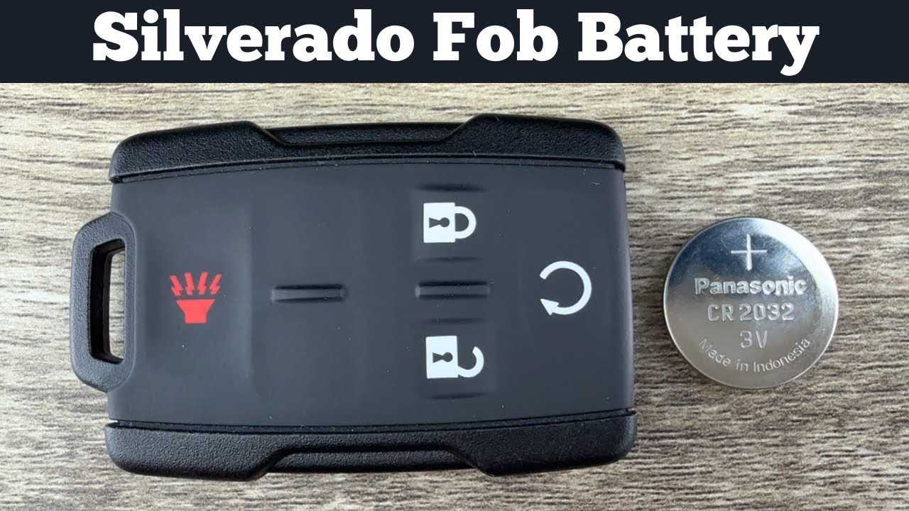 2014 - 2023 CHEVY SILVERADO Key Fob Battery Replacement - How To Change Replace Remote Batteries DIY