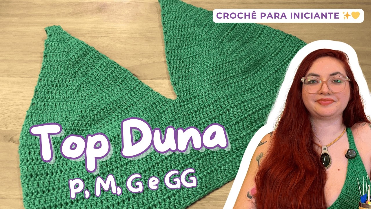 Top em Crochê com Medidas para Todos os Tamanhos | Tutorial Completo 🧶💛