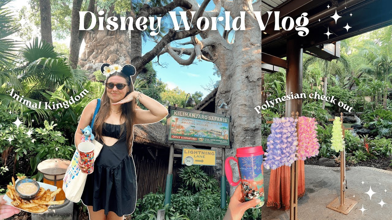 DISNEY WORLD VLOG ✨🏰 DAY 3 | Animal Kingdom morning, Polynesian Resort checkout, & travel home!