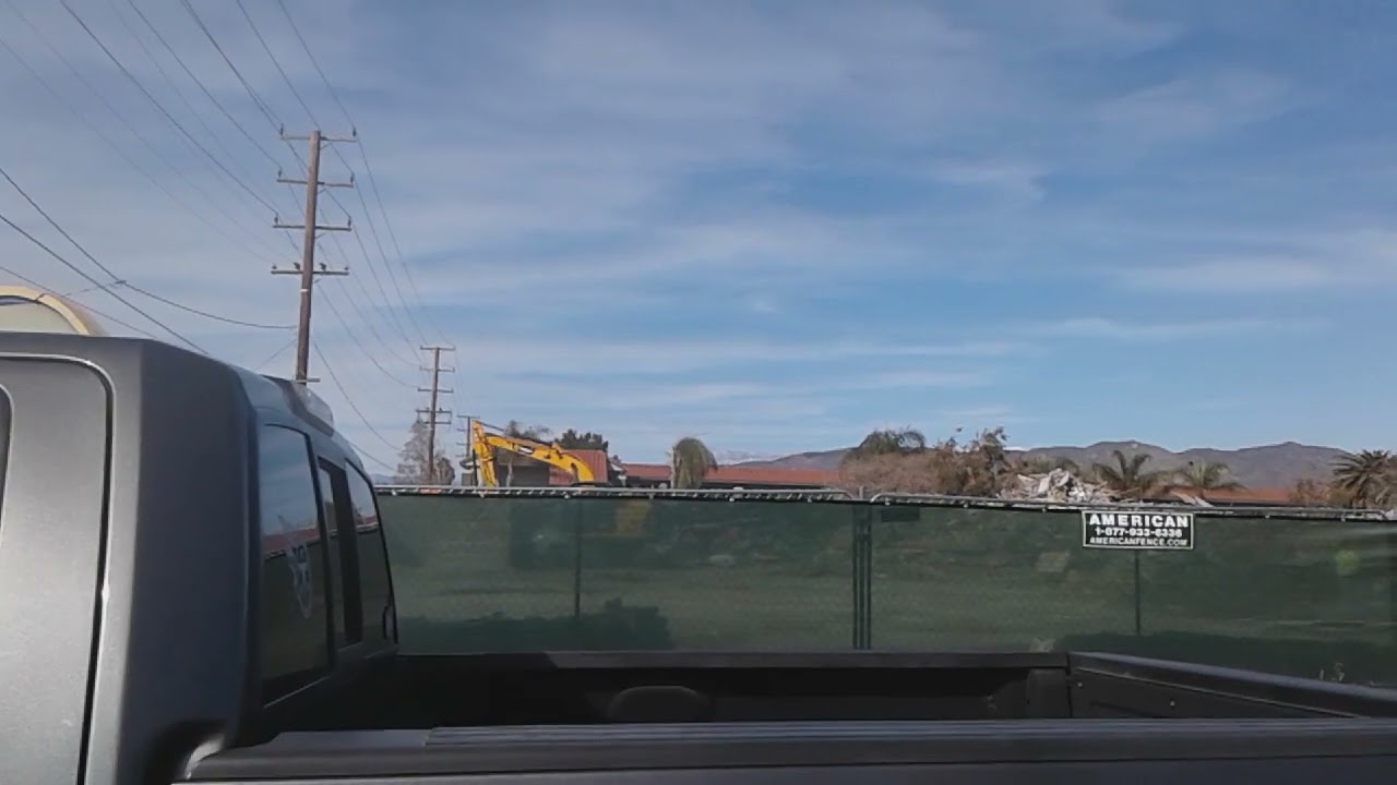 The building formerly known as The Embers Restaurant was demolished