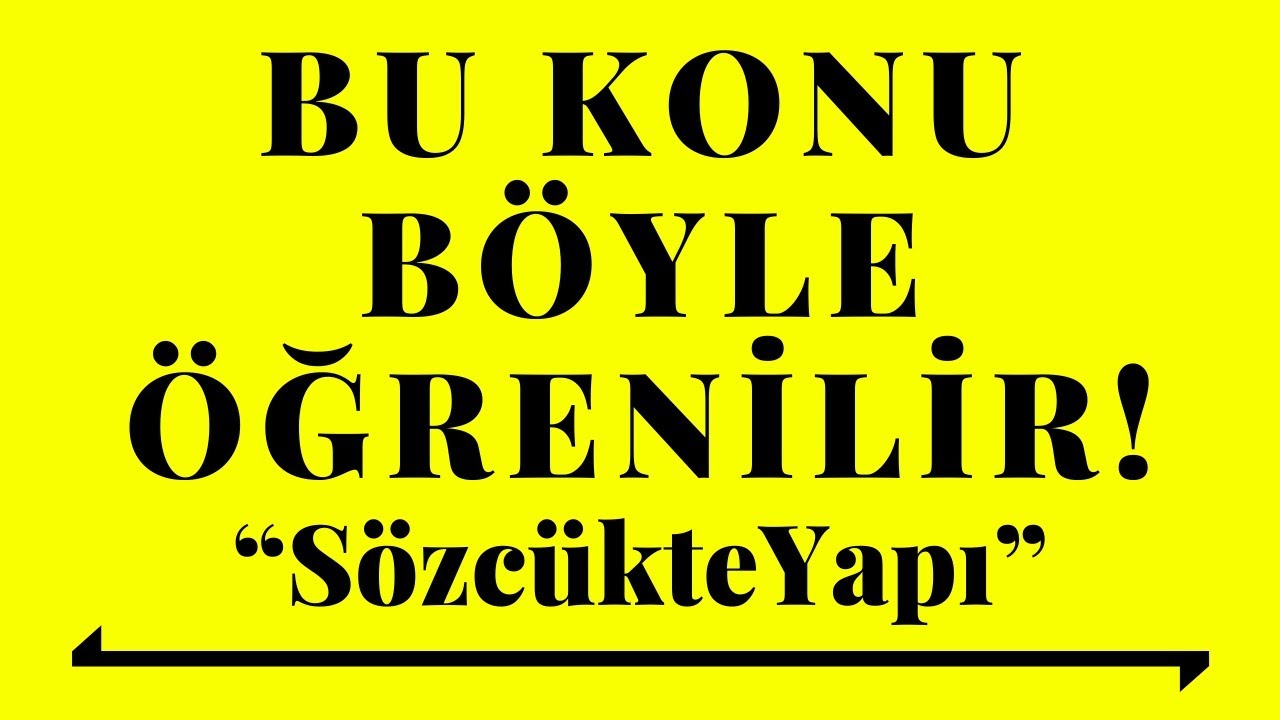 22) “SÖZCÜKTE YAPI” | Tüm Bildiklerini Unut #2022TYTTÜRKÇE