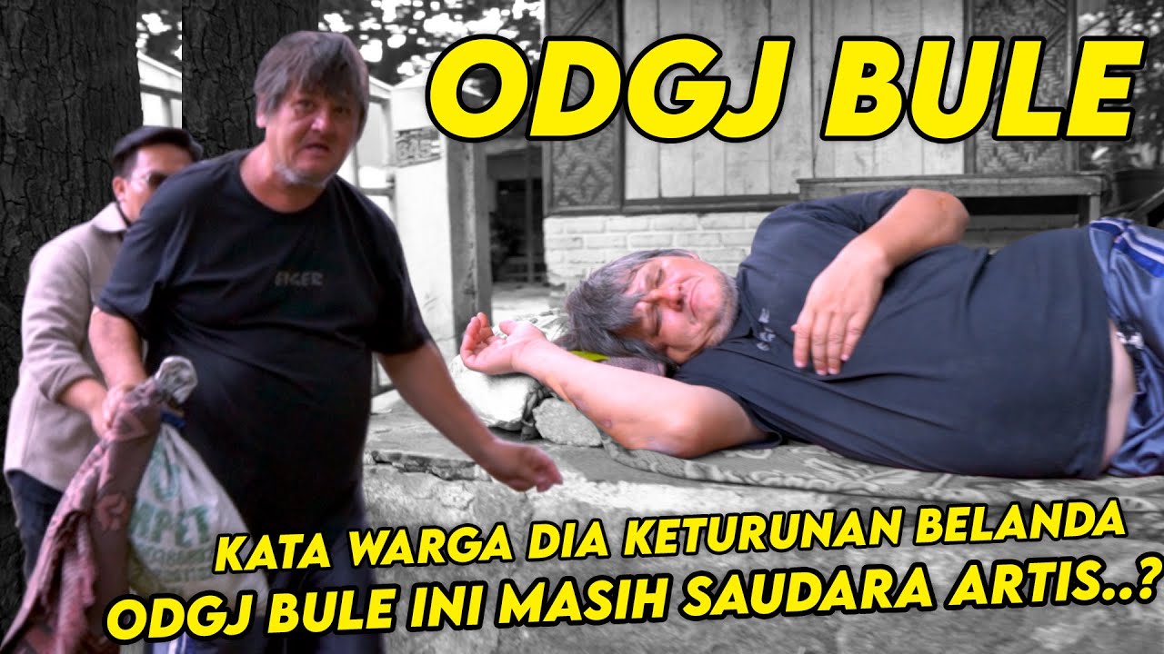 TIDUR DIPINGGIR JALAN, ODGJ BULE INI TIDAK MAU DI EVAKUASI - SIAPAKAH DIA SEBENARNYA..?