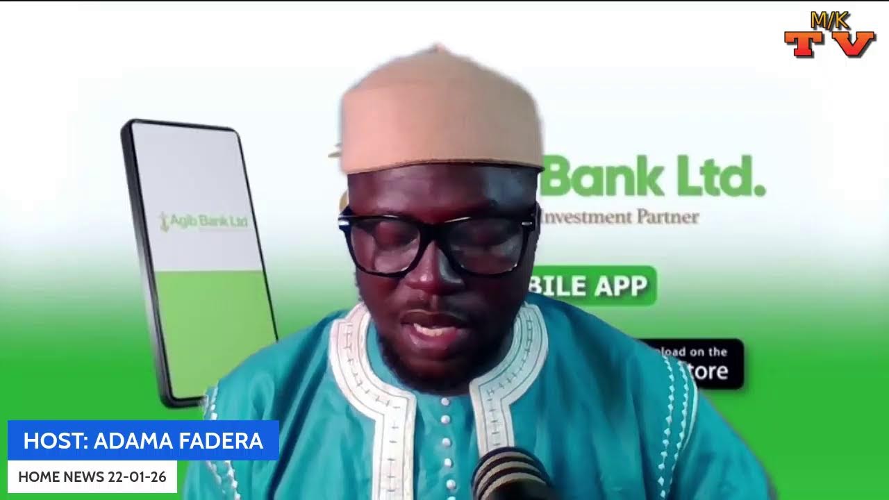 ON MENBE KERING TV; SU KIBARO [ HOME NEWS ] WITH ADAMA FADERA SPONSORED BY AGIG BANK LTD 22-01-26