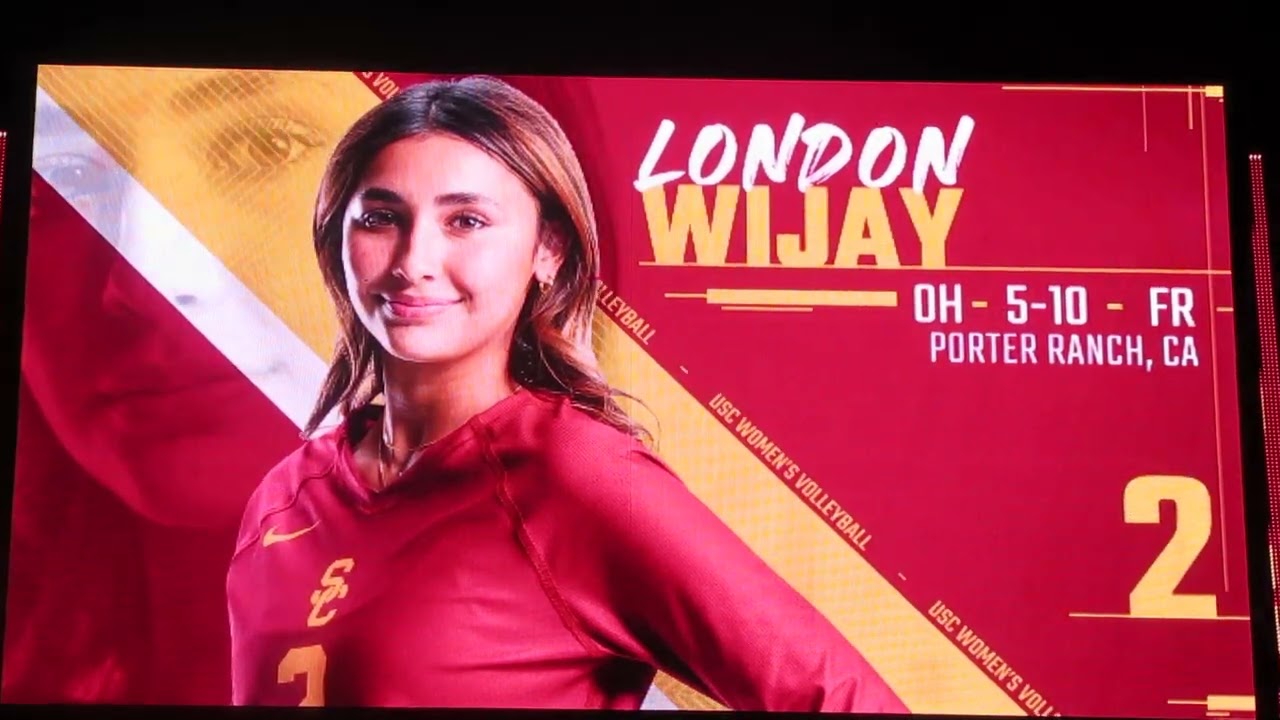 Meet the 2023 Women of Troy Volleyball Team As they Were Introduced on the Galen Center Big Screen