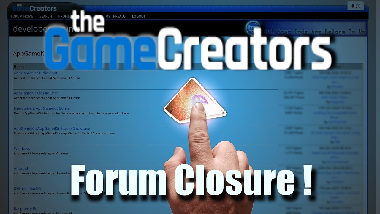 TheGameCreators Forum Closing  - The End of an Era