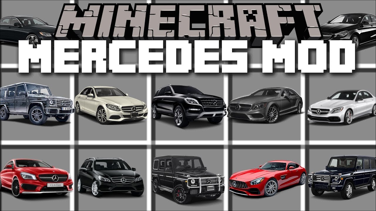 Minecraft MERCEDES MOD / DRIVE FAST CARS AND WIN THE RACE!! Minecraft