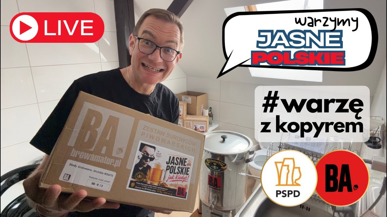 LIVEbrew 🔴 warzymy Jasne Polskie #warzęzkopyrem feat. Browamator