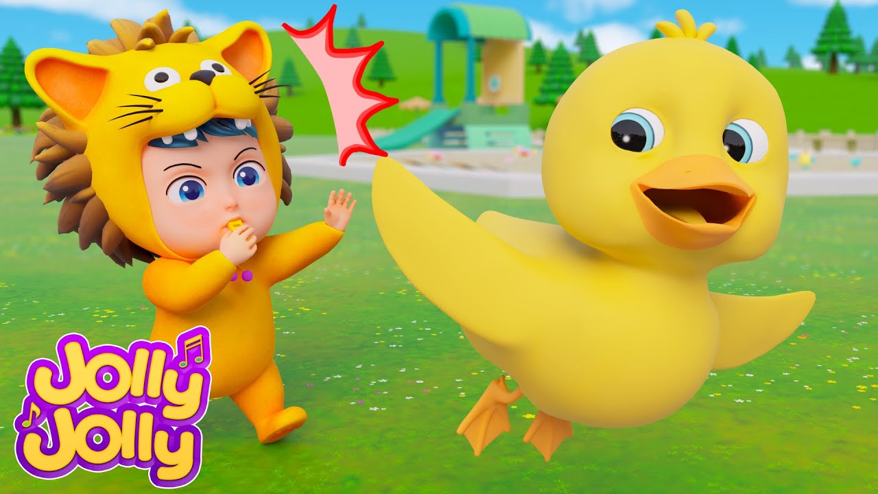 Pato, pare! Cinco Patinhos | Canções Infantis | Jolly Jolly Português