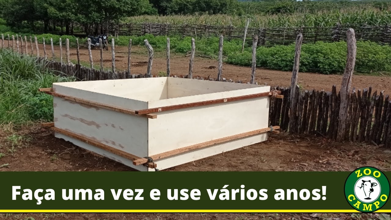 Como montar uma forma para fazer silagem.