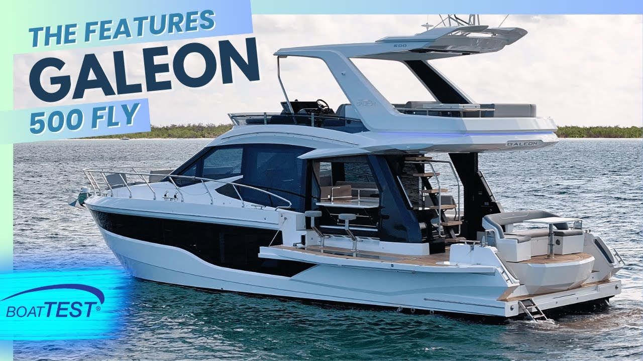 Обзор характеристик Galeon 500 Fly (2024) | BoatTEST
