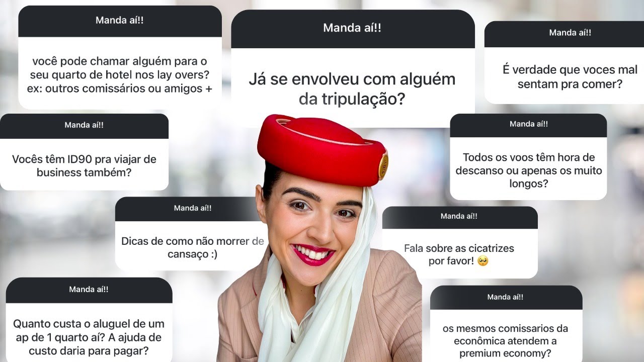 PERGUNTAS que NUNCA RESPONDI | COMISSÁRIA EMIRATES