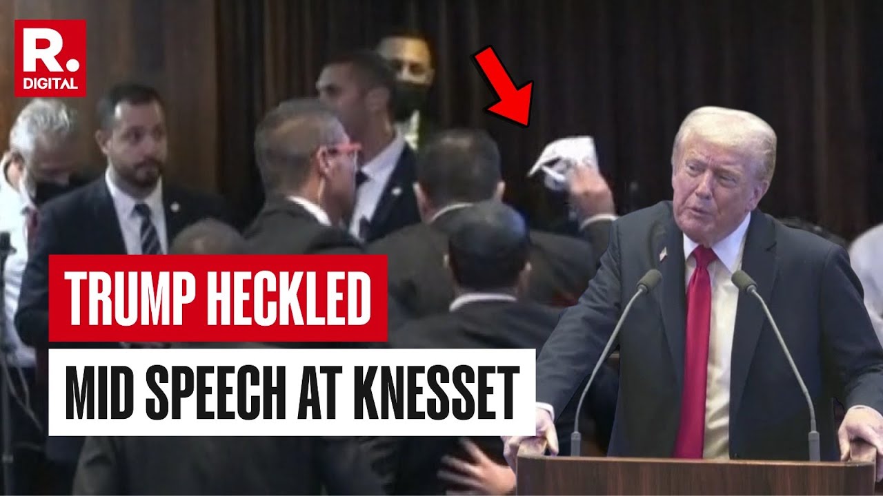 BREAKING: Trump Heckled Mid-speech In Israeli Parliament Knesset