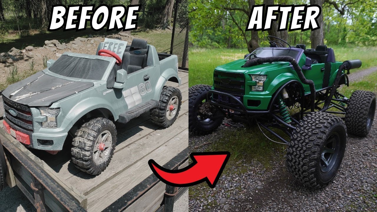 I Built a 50HP F150 Power Wheels From Scratch | Full Build in 45 Minutes