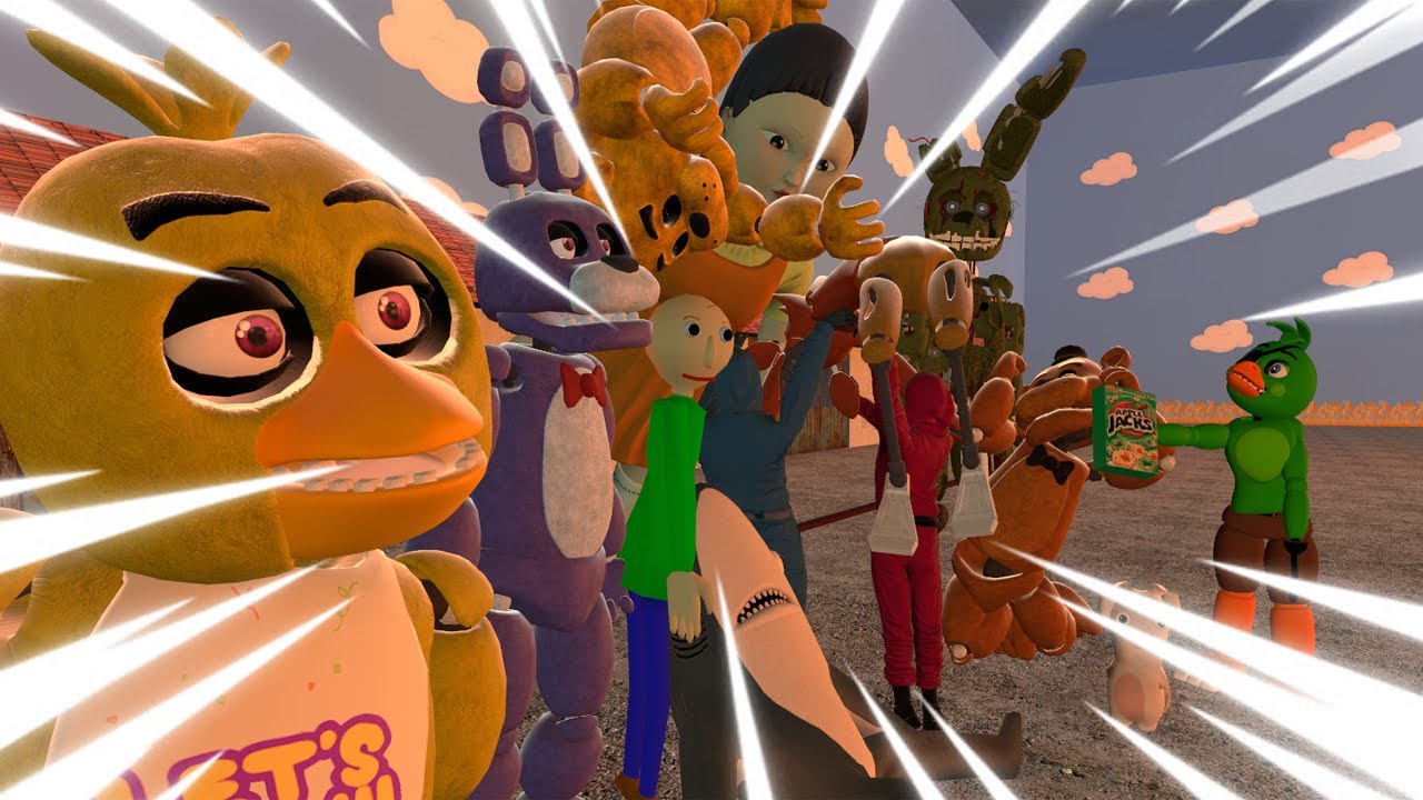GMOD FNAF - FNAF Adventures (EP2) FNAF IN SQUID GAME! (Garry's Mod)
