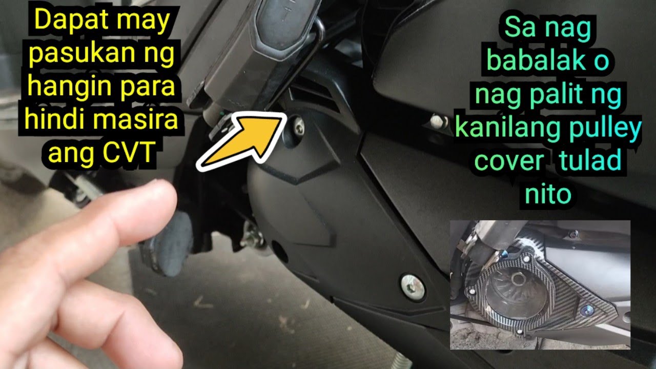 Parts ng honda click na hindi mo dapat palitan (pulley cover)