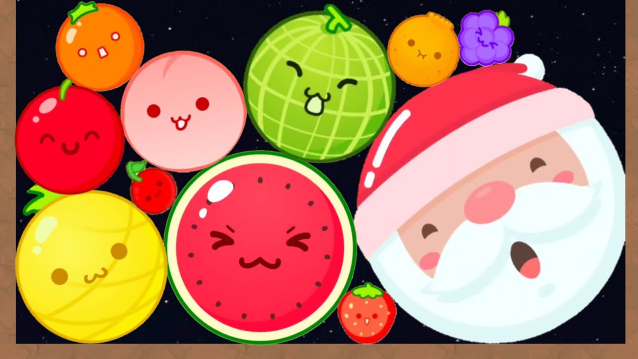 Suika Game in Santa Mod - Merge Watermelon 2048