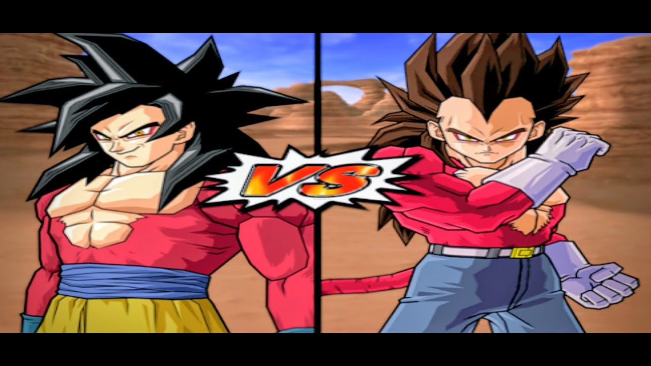 Goku SSJ4 vs Vegeta SSJ4 | Ultimate Saiyan Showdown | DBZ BT3 |