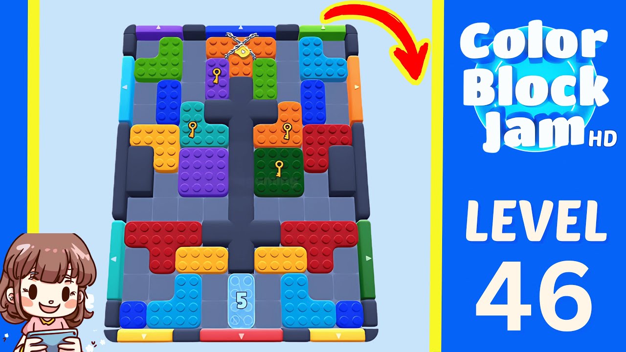 Color Block Jam Level 46 Solution Walkthrough