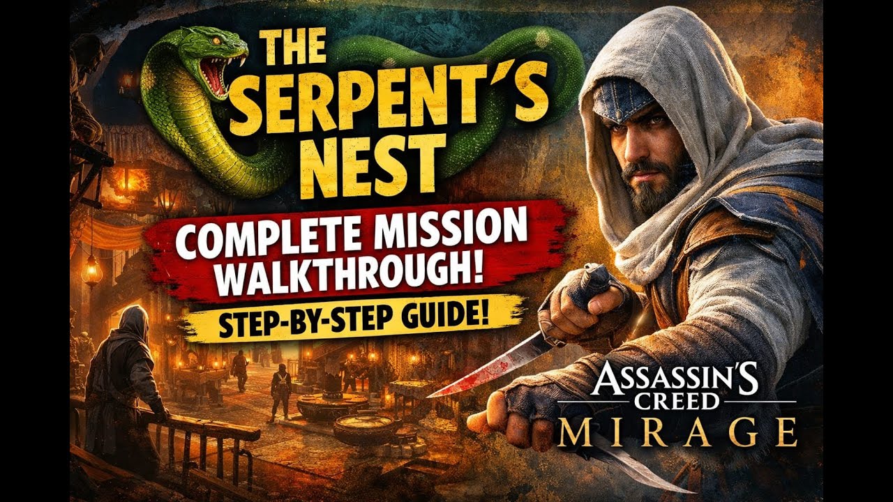 The Serpent’s Nest – COMPLETE Mission Walkthrough | Step-by-Step Guide | Assassin’s Creed Mirage