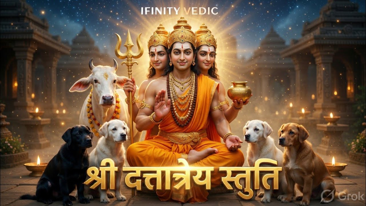 दत्तात्रेय स्तुति | Dattatreya Stuti | Divine Datta Maharaj Bhajan #gurudevdatta #dattatreya #stuti 